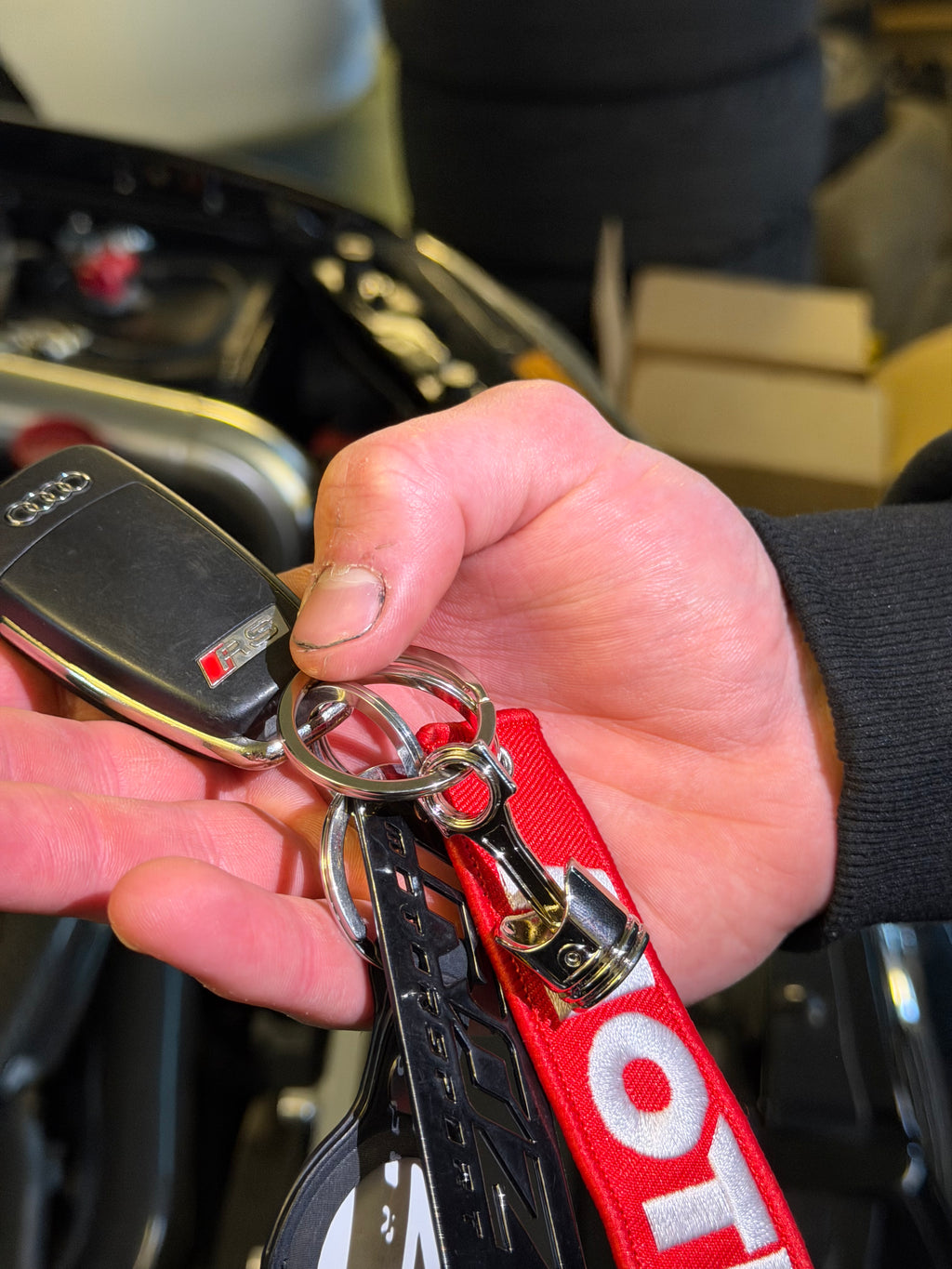 Piston key chain